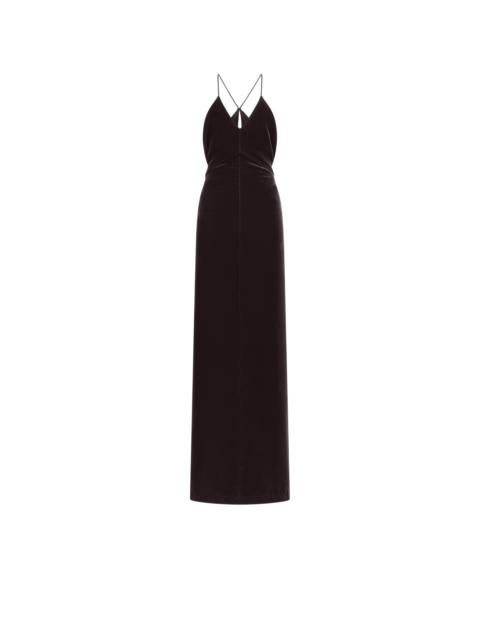 TOM FORD V-NECK EVENING DRESS WITH CUT OUT