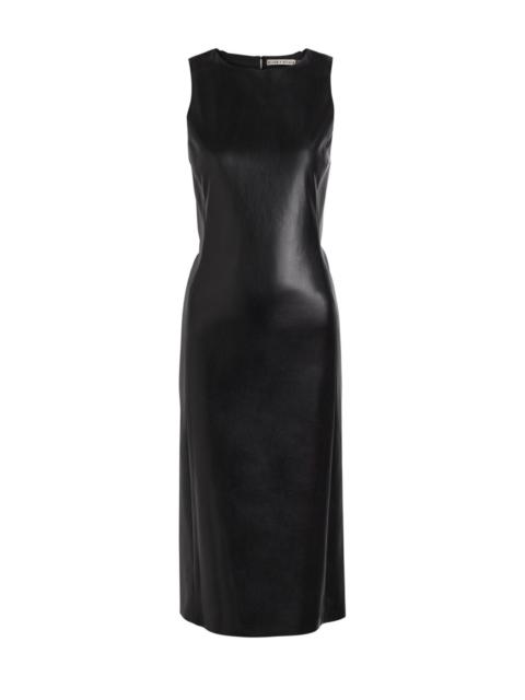 Alice + Olivia Alice + Olivia Wynell Bow-appliquéd Faux Leather Midi Dress