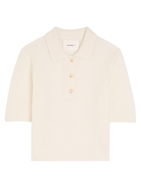 LISA YANG Lisa Yang Masy Cashmere and Silk-blend Polo top
