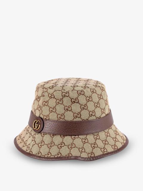 GUCCI Gucci Men Gg Fabric Fedora Hat