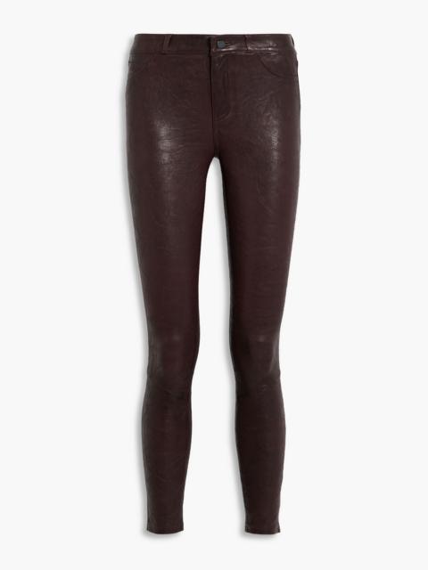 PAIGE Verdugo leather skinny pants