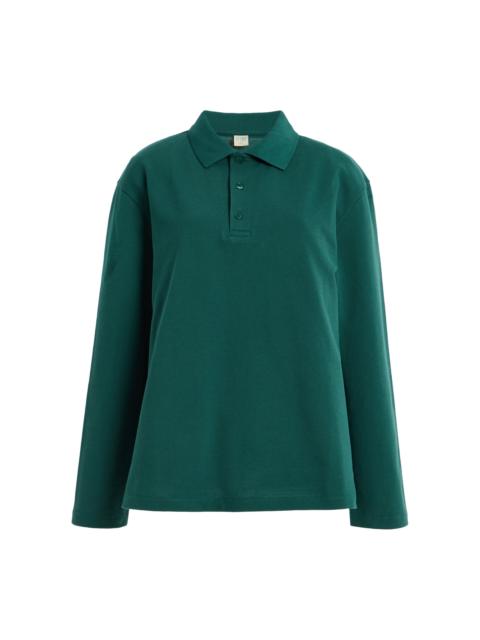 FLORE FLORE Diana Cotton Polo Shirt green