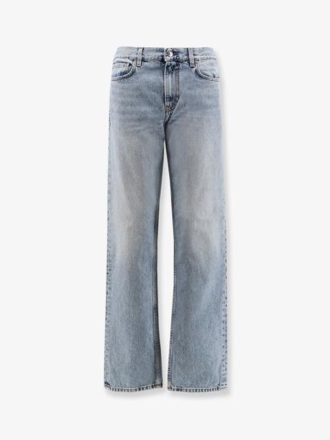TOTEME Toteme Low Straight Organic Cotton Jeans Blue