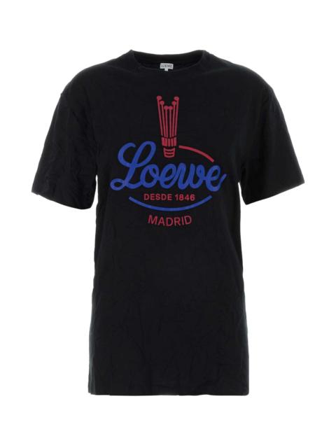 Loewe Loewe Women Black Jersey T-Shirt