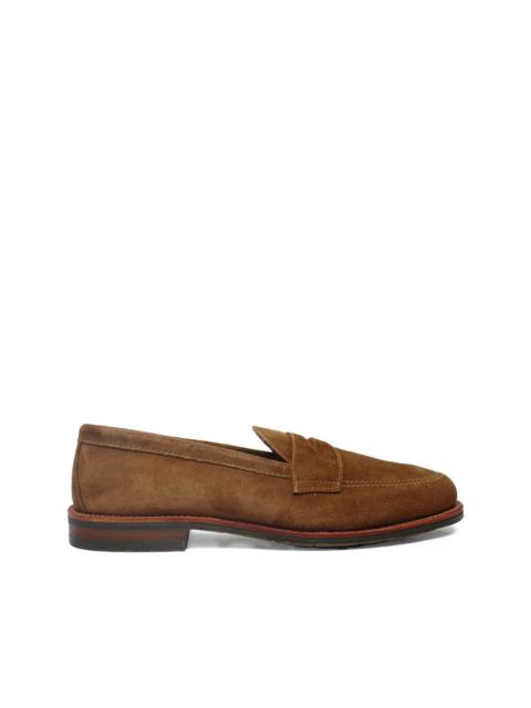 Alden suede penny loafers