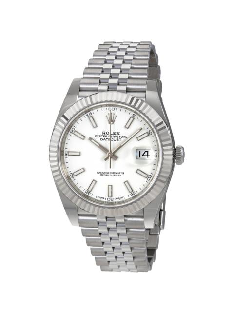 ROLEX Rolex Datejust 41 White Dial Automatic Men's Watch 126334WSJ