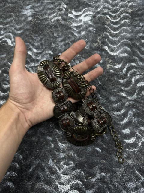 Other Designers Vintage Y2K LGB IfSixWasNine Style Full Metallic Belt