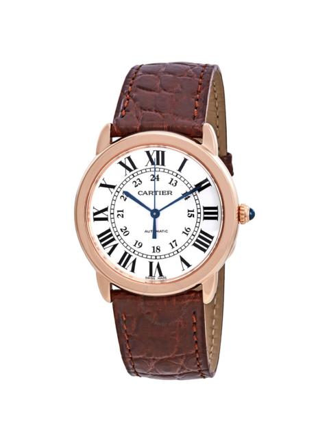 Pre-owned Cartier Ronde Solo Automatic Silver Dial Ladies Watch W2RN0008