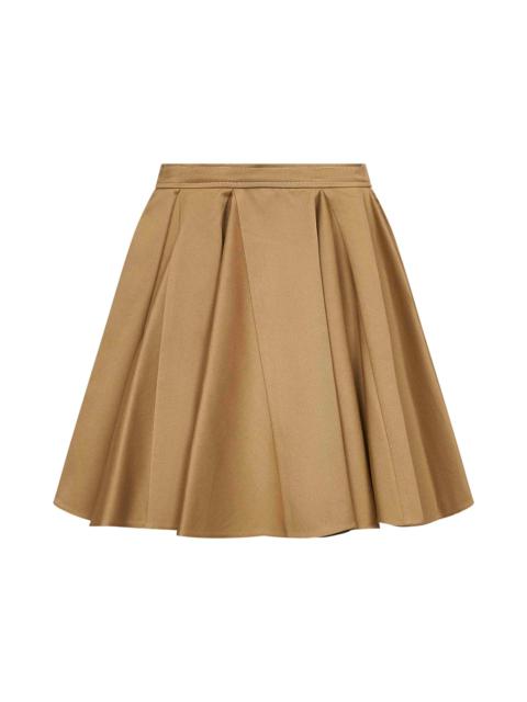 Marni Beige cotton twill mini skirt