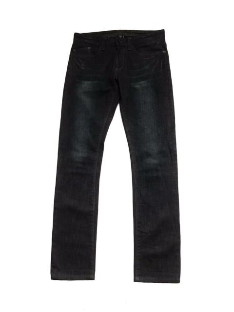 Hysteric Glamour 291295 HOMME WAXED DISTRESSED JEANS