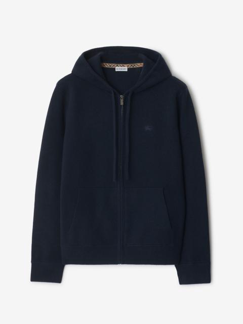 Burberry Cashmere Blend Zip Hoodie