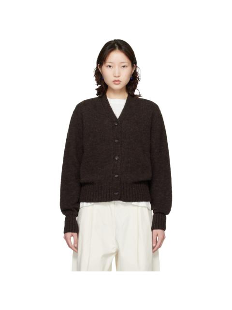 CORDERA Brown Baby Alpaca Cardigan