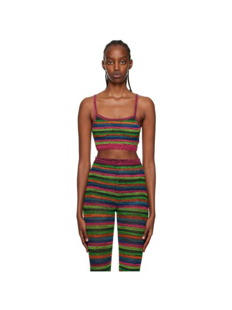 AGR Multicolor Cropped Tank Top