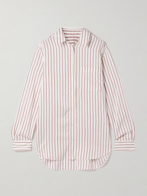 The Row Gavina Striped Silk Shirt