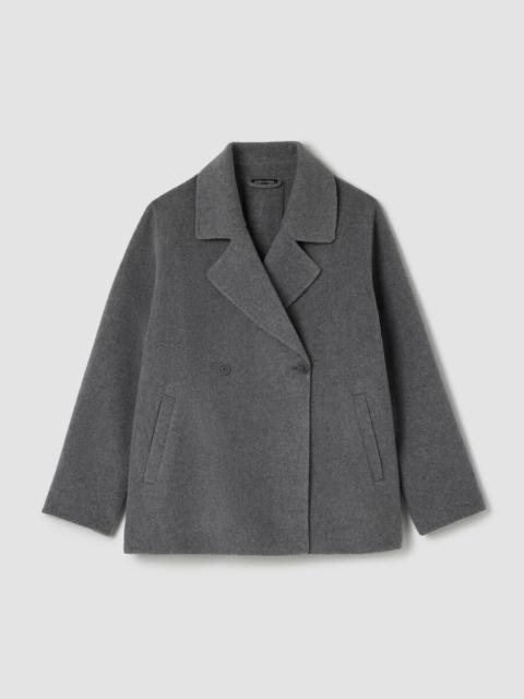 EILEEN FISHER Doubleface Wool Cloud Short Coat