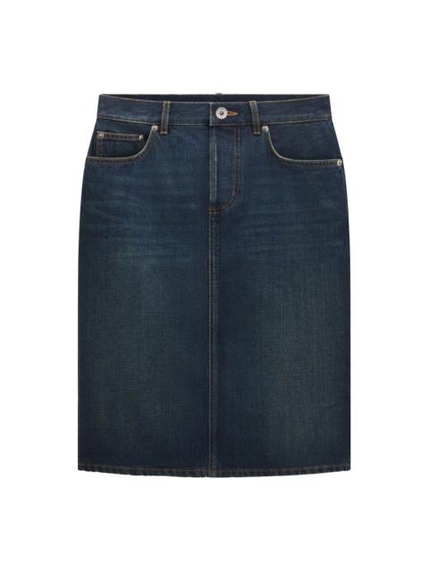 Dior DIOR $1750 Deep Blue Pencil Skirt New & Authentic (Women's s