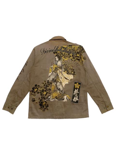 Other Designers Japanese Brand - Divine Retribution Geisha Big Print Jacket