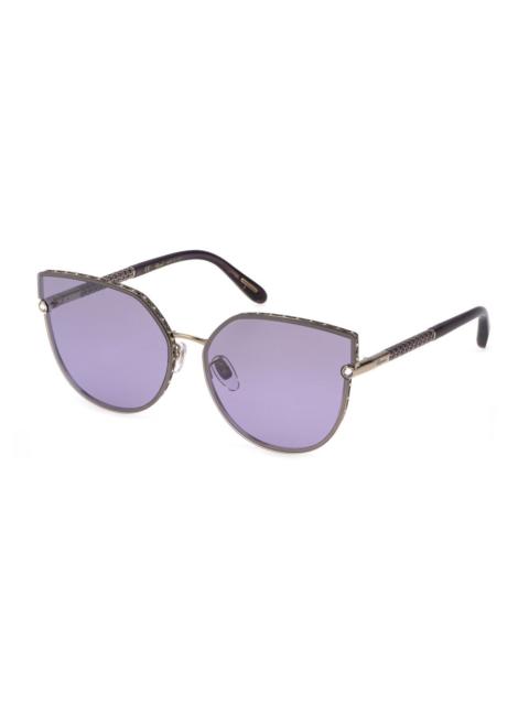 Chopard Chopard Violet Mirror Cat Eye Ladies Sunglasses SCHF78S 594X 63
