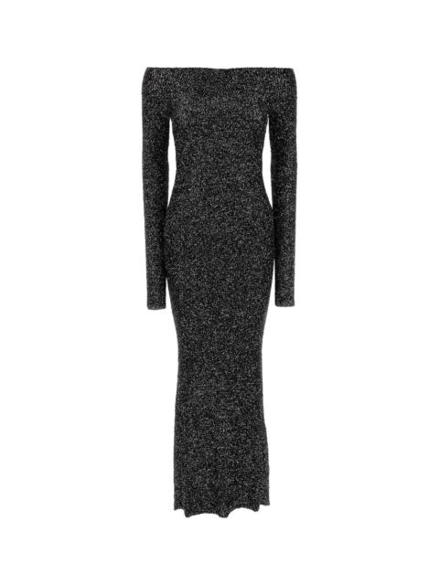 Stella McCartney Long Off-shoulder Dress With Sequins