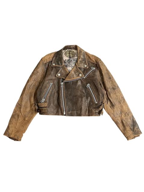 Vintage - Wind Armor Indian Motorcyle Leather Jacket