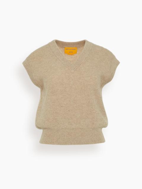 GUEST IN RESIDENCE Rib Vest in Taupe