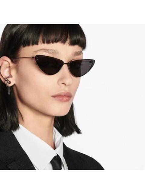 Dior NEW Dior MISSDIOR B1U H4B0 Gunmetal Blue Unisex Metal Cat Eye Sunglasses