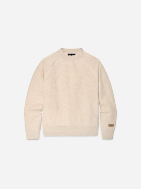 UGG ® Women's Classic Crewneck Cotton Blend/Recycled Materials Tops in Sand Heather