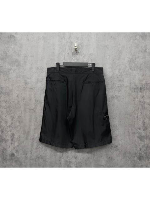 Prada Prada triangular logo nylon shorts