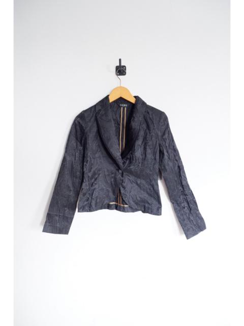 Other Designers If Six Was Nine × Japanese Brand - Vintage NERO Japan Embosses Rayon Cropped Blazer Jacket