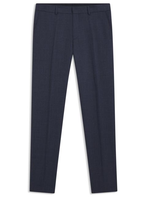 BOSS FORMAL TROUSERS IN MICRO-PATTERNED VIRGIN WOOL