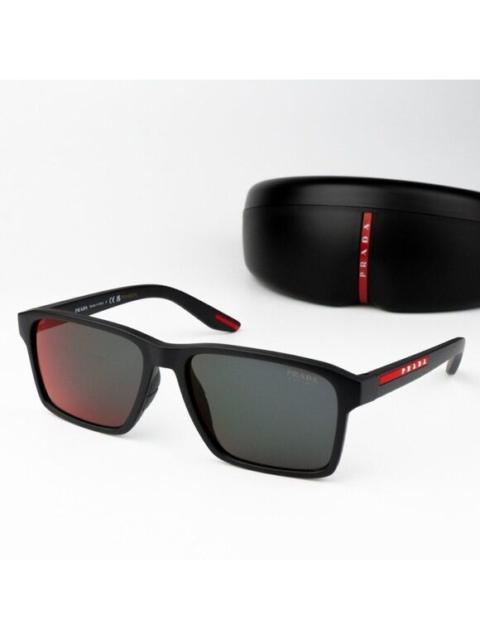 Prada NEW Prada Linea Rossa PS05YS 1BO10A Matte Black Mirror Red Unisex Sunglasses