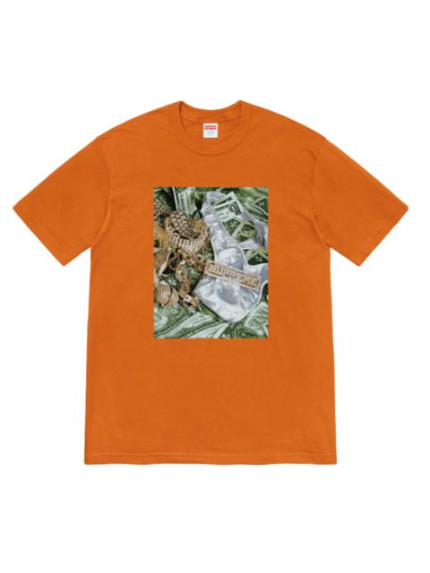 Supreme Supreme Burnt Orange Bling Logo T-Shirt SS20 DS