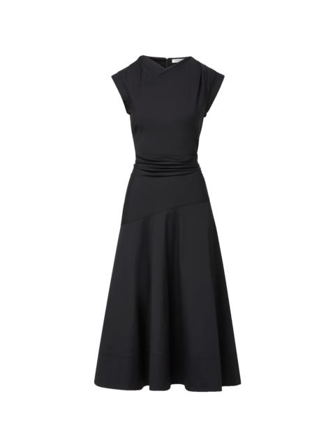 VERONICA BEARD LISETTE COTTON POPLIN MIDI DRESS