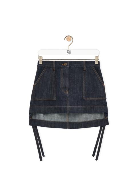 Workwear skirt in denim