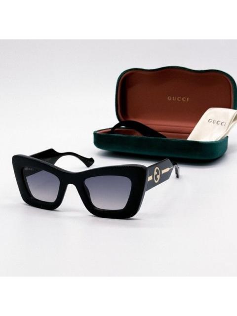 GUCCI NEW GUCCI GG1552S 001 BLACK GREY BUTTERFLY WOMEN SUNGLASSES