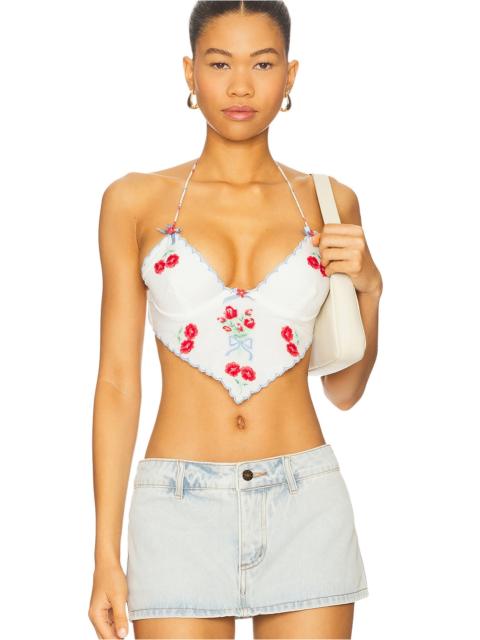 For Love & Lemons Forget Me Not Bra Top
