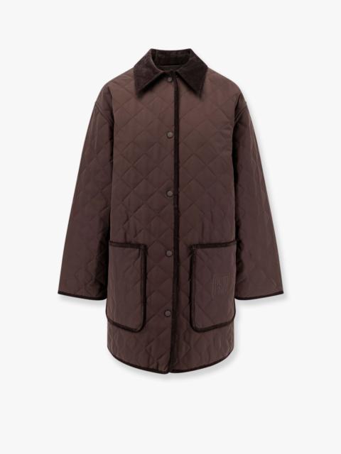 Totême Recycled nylon jacket with velvet profiles