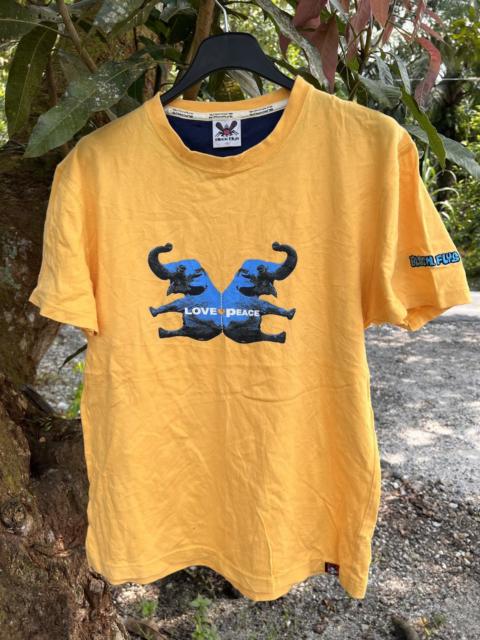 Other Designers Japanese Brand - Black Flys LOVE PEACE Elephant Tee