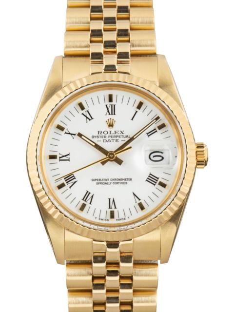 ROLEX Rolex Date 15037 White Roman Dial