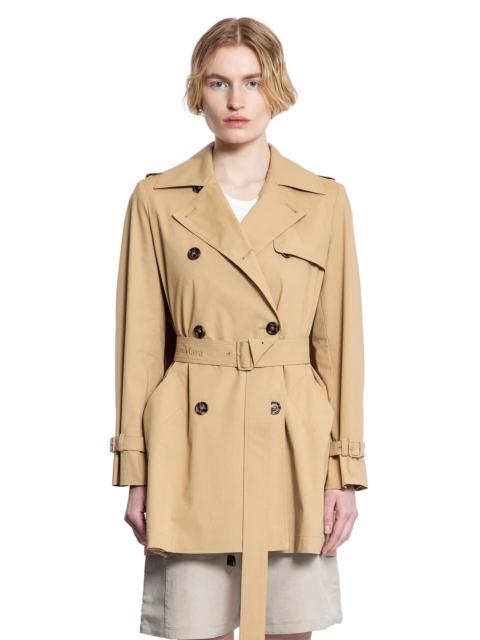 Max Mara Double-Breasted-Short-Trench-Coat