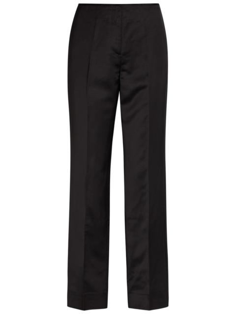 TOTEME Toteme Raw-edged Straight-leg Satin Trousers