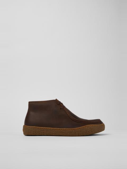 CAMPERLAB Brown Nubuck Ankle Boots for Men.