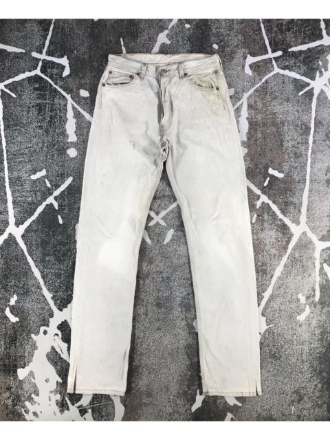 Other Designers Vintage - Vintage Levis 501 Jeans Distress Faded Gray Denim KJ954