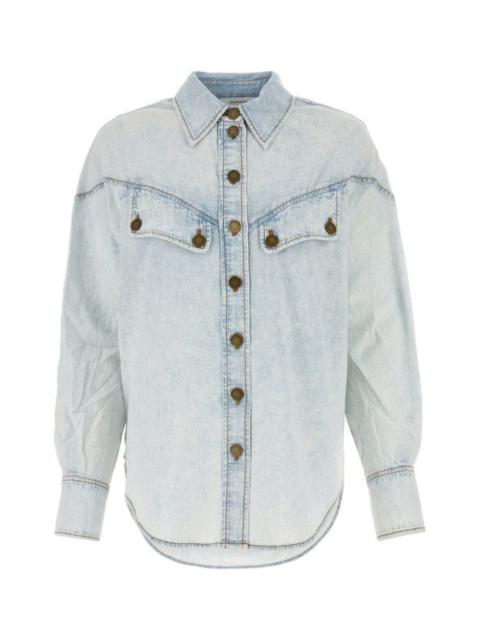 Zimmermann Zimmermann Woman Denim Halliday Shirt