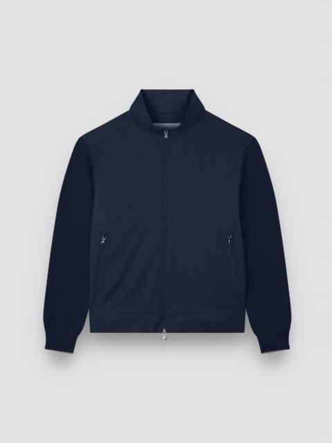 Paul & Shark MERINO WOOL HYBRID ZIP-UP CARDIGAN