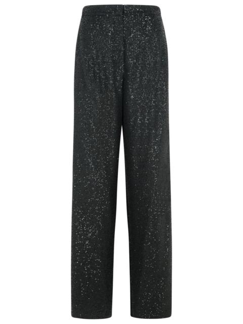 Max Mara Max Mara NAVIGLI Black Viscose Blend Pants