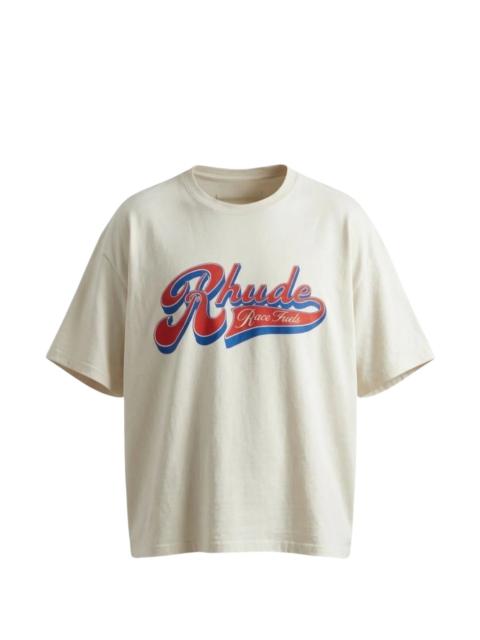 Rhude Rhude Rhude Pit Stop Tee Vintage White/Red/Blue