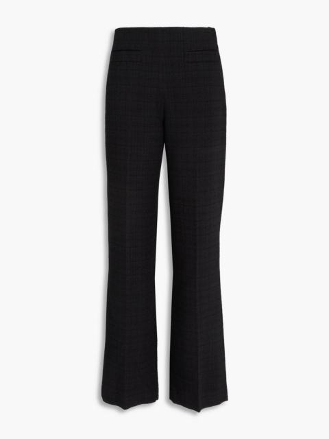 Sandro Bouclé-tweed wide-leg pants