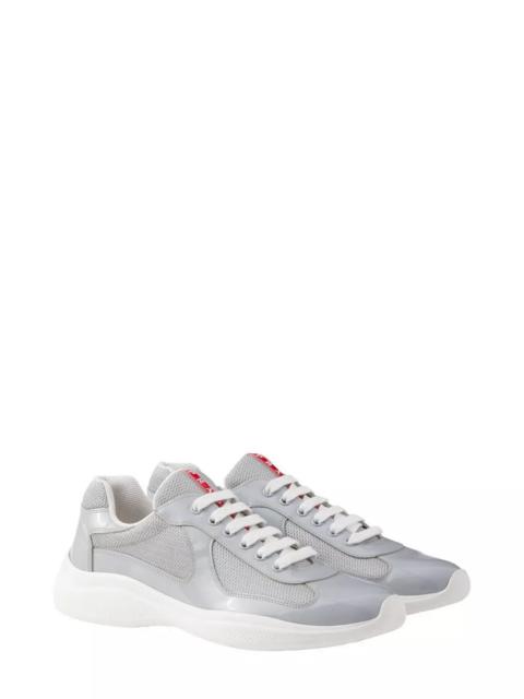 Prada Men's Patent Leather and Technical Fabric America's Cup Sneakers