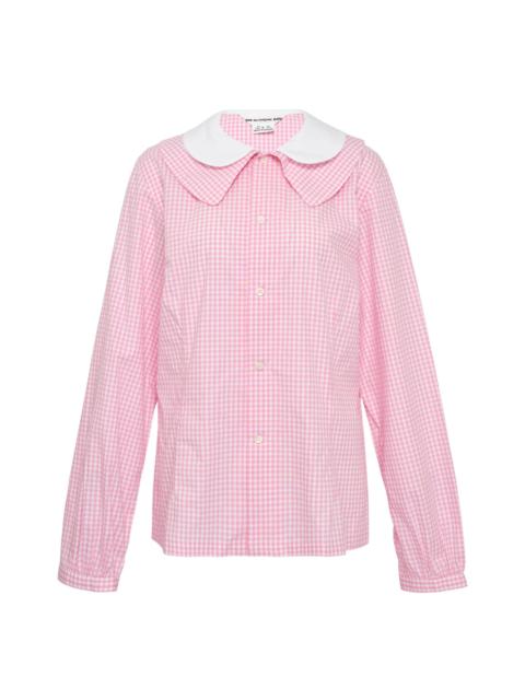 Comme des Garçons GIRL Double Collar Checked Blouse